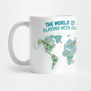 Cat playing with australia Mug